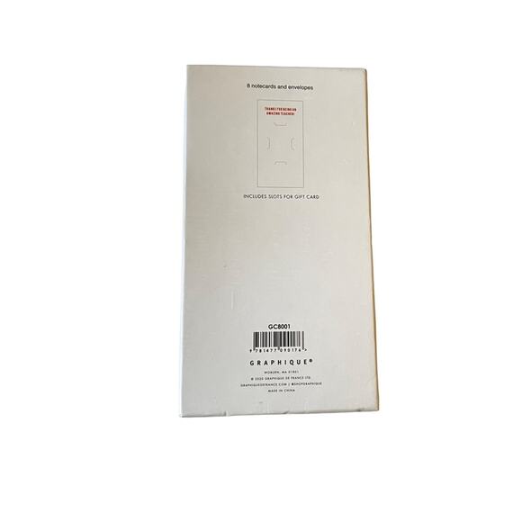 The Best Teacher in the World Notecard Envelopes Set of 8 - Picture 6 of 11